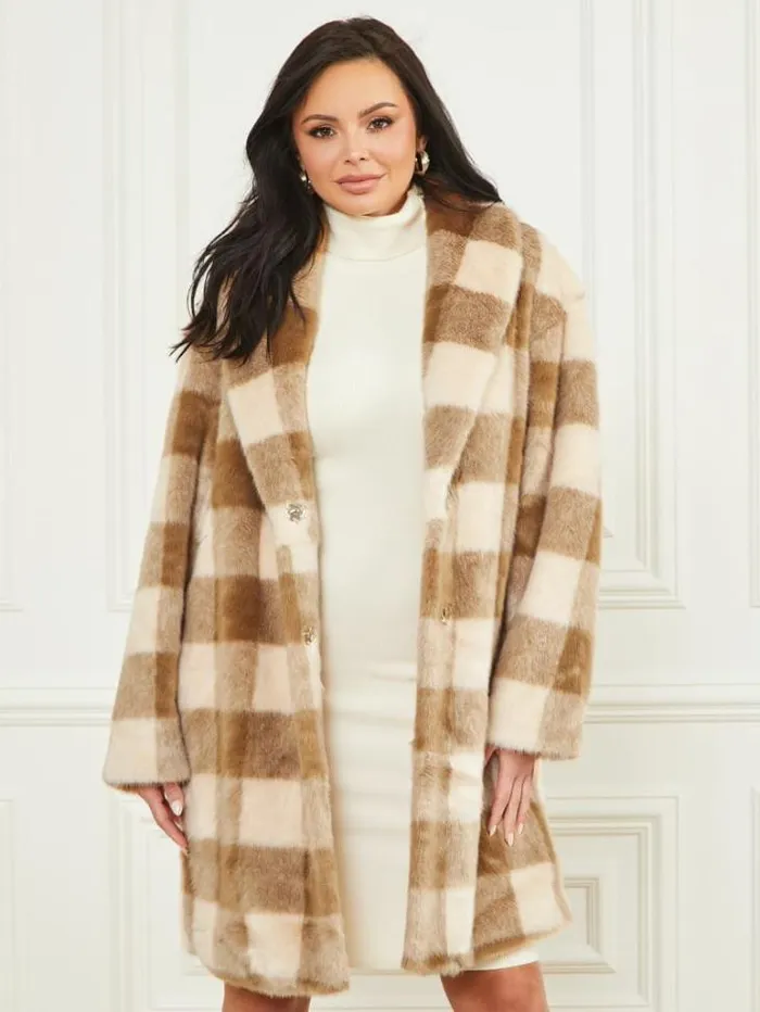 Jackets Women Marciano Rochelle Coat Desert Storm And Sugar Sw