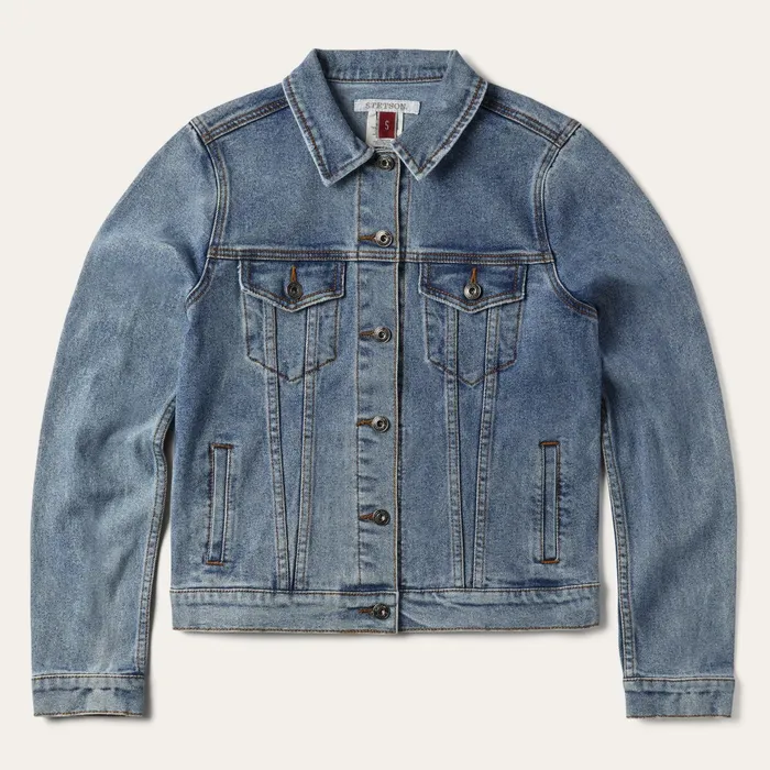 Jackets Women Stetson Stretch Denim Jacket Blue