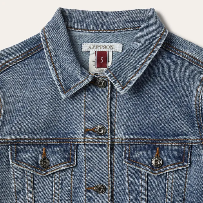 Jackets Women Stetson Stretch Denim Jacket Blue