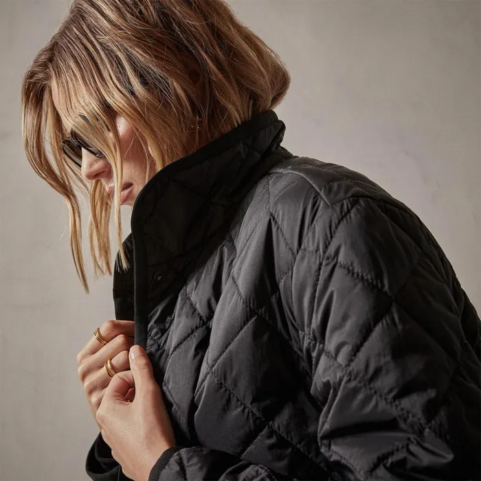 James Perse JacketsOuterwear Diamond Quilted Jacket Black 8211 Women