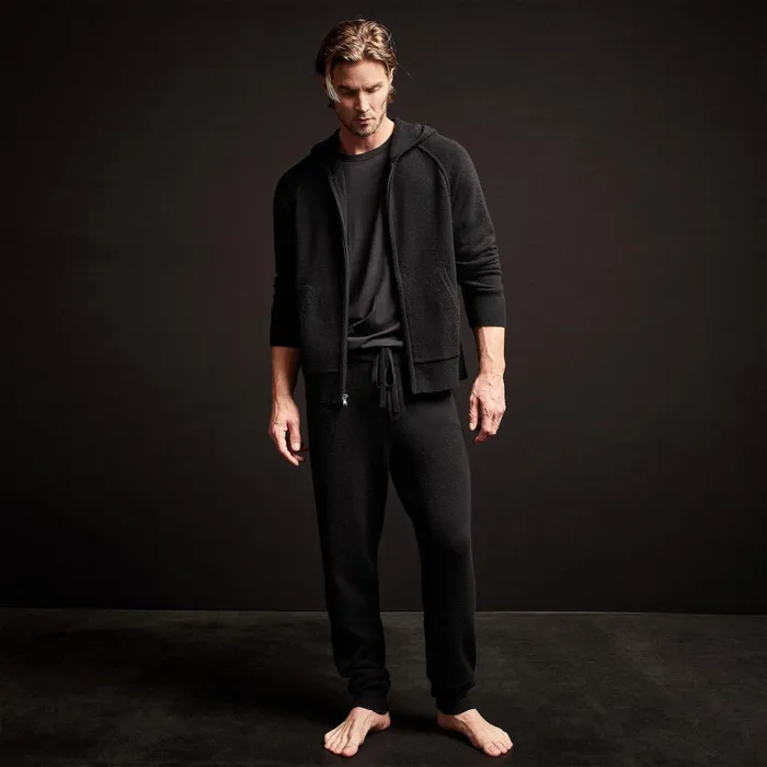James Perse Lounge Recycled Cashmere Track Pant Black 8211 Men