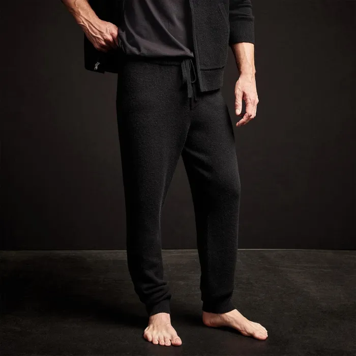 James Perse Lounge Recycled Cashmere Track Pant Black 8211 Men