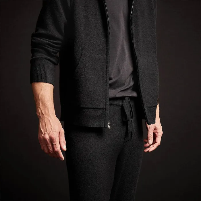 James Perse Lounge Recycled Cashmere Track Pant Black 8211 Men