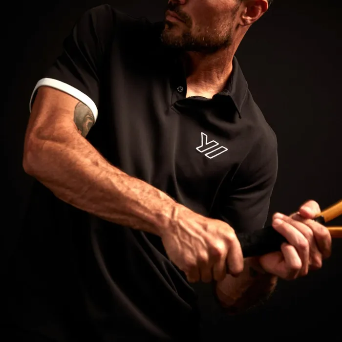James Perse Performance Tops Performance Pique Embroidered Polo Blackice 8211 Men James Perse Performance Tops Performance Pique Embroidered Polo Blackice 8211 Men