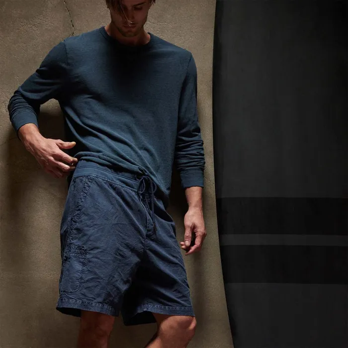 James Perse Shorts Textured Relaxed Short Imperial Pigment 8211 Men