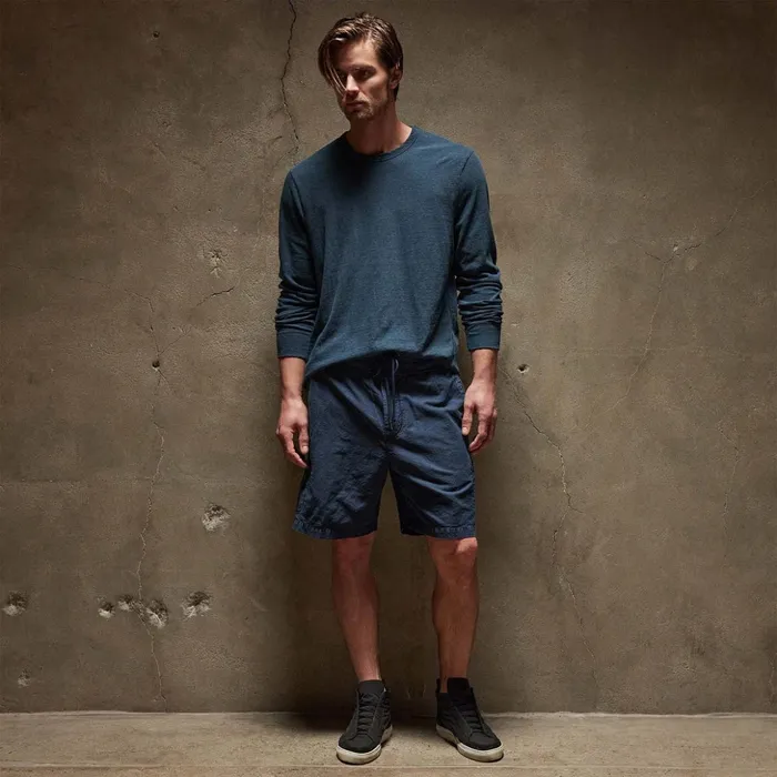 James Perse Shorts Textured Relaxed Short Imperial Pigment 8211 Men
