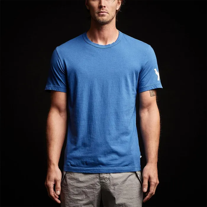 James Perse TShirts Short Sleeve Crew Neck Double Stripe Currentshell 8211 Men