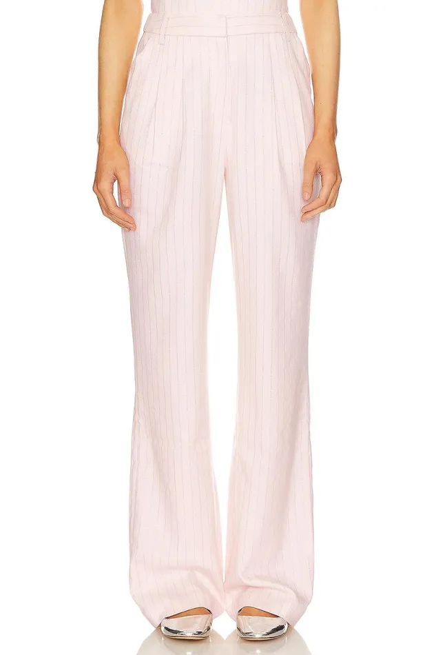 Jasmine Pant Pink Pinstripe Women Lovers and Friends Pants