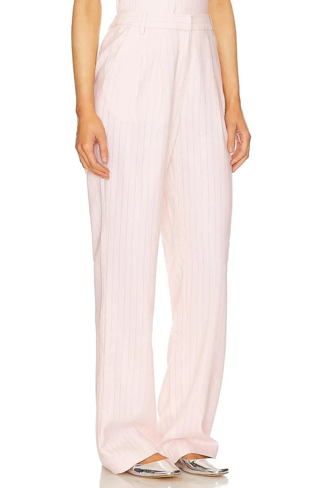 Jasmine Pant Pink Pinstripe Women Lovers and Friends Pants