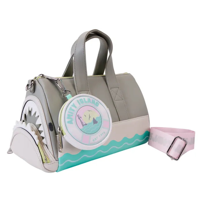 Jaws Glow Crossbody Bag With Coin Bag Unisex Loungefly Bags and Wallets