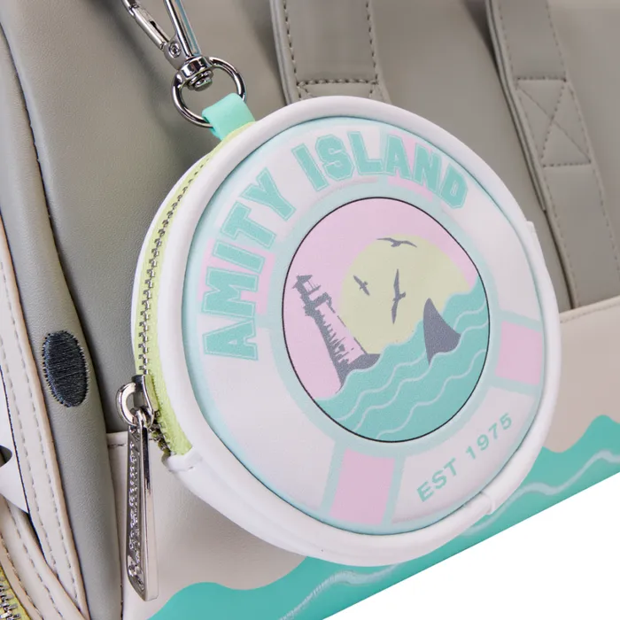 Jaws Glow Crossbody Bag With Coin Bag Unisex Loungefly Bags and Wallets