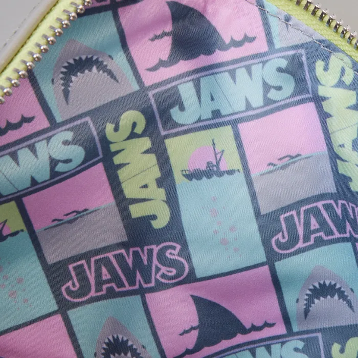 Jaws Glow Crossbody Bag With Coin Bag Unisex Loungefly Bags and Wallets
