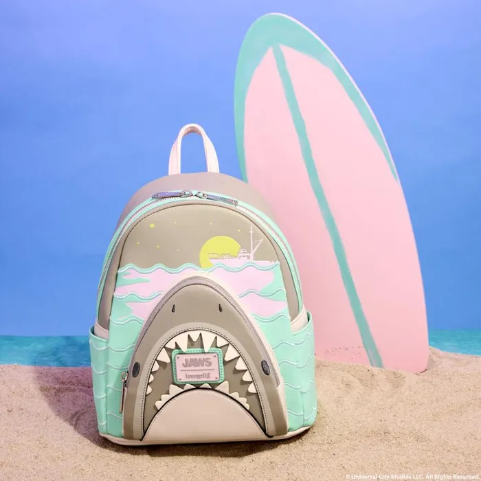 Jaws Glow Mini Backpack Unisex Loungefly Bags and Wallets