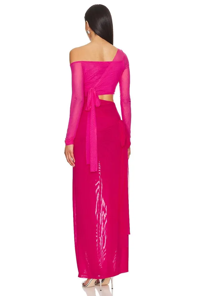 Jayleen Asymmetric Dress Pink Multi Women Lovers and Friends Dresses