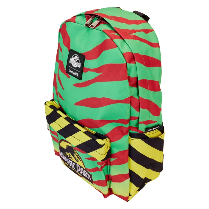 Jurassic Park Tour Vehicle Print Nylon FullSize Backpack Unisex Loungefly Bags and Wallets