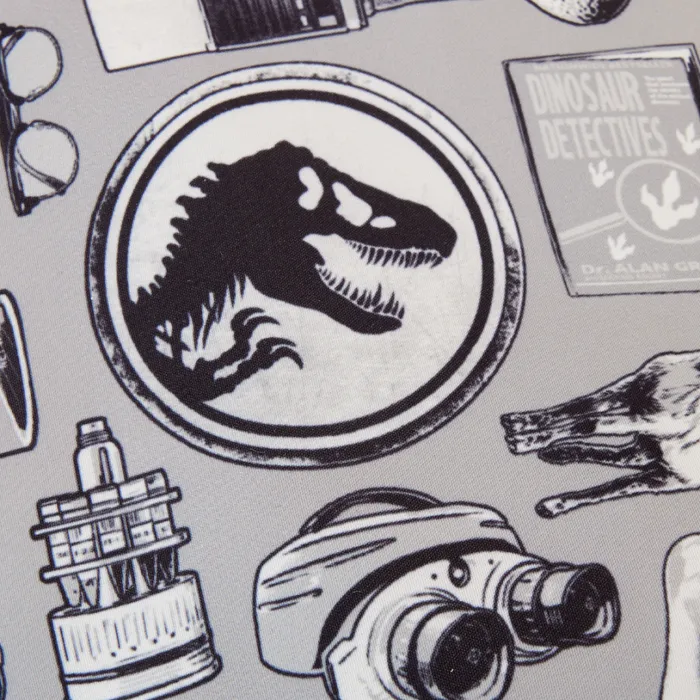 Jurassic Park Tour Vehicle Print Nylon FullSize Backpack Unisex Loungefly Bags and Wallets