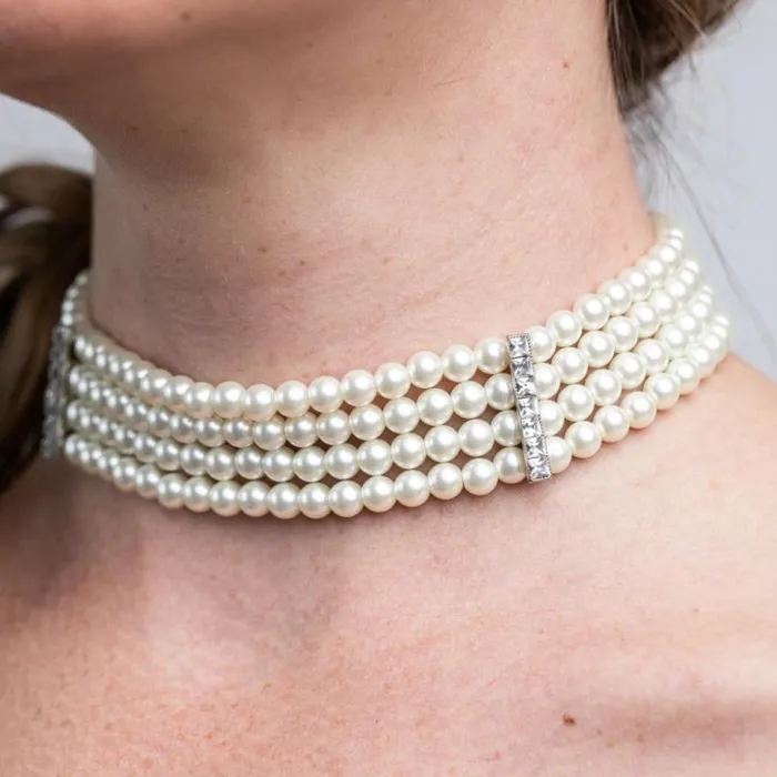 Kenneth Jay Lane Chokers Women 4 Row Crystal Choker