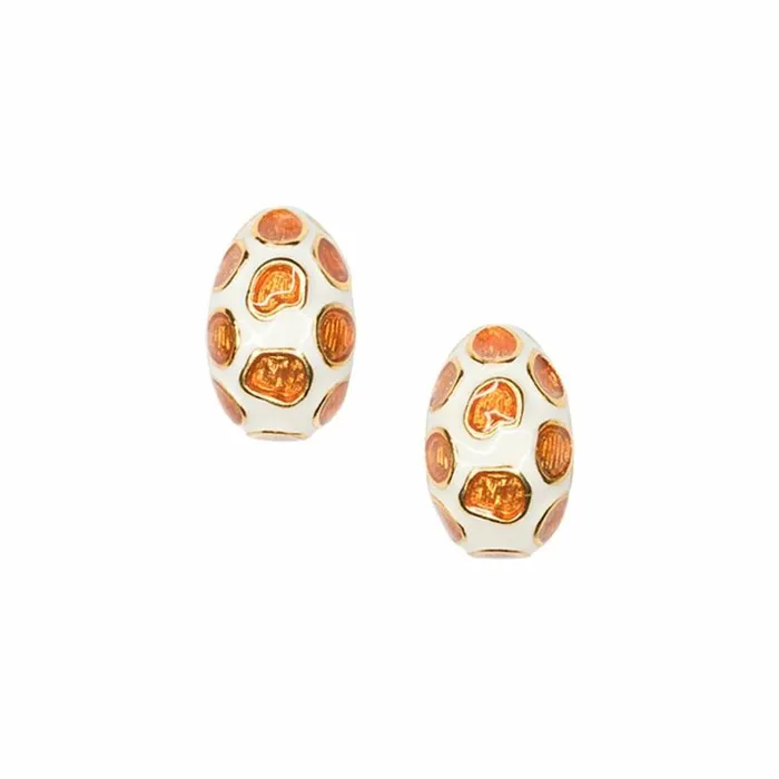 Kenneth Jay Lane Light Color Gem Earrings Women Giraffe Print Earrings