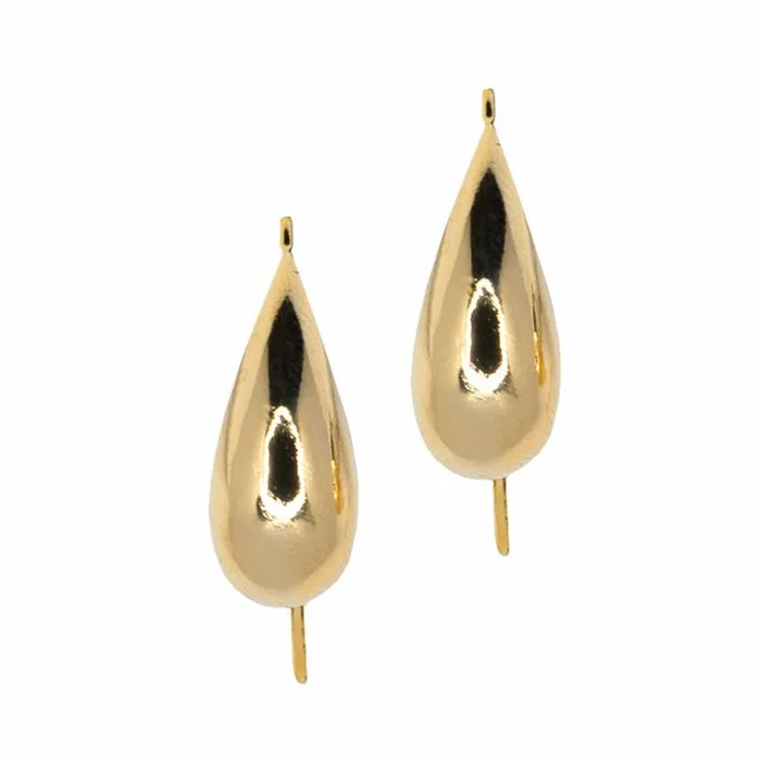 Kenneth Jay Lane Metallic Finish Earrings Women Polished Gold Fish Hook Pierced Earrings Kenneth Jay Lane Metallic Finish Earrings Women Polished Gold Fish Hook Pierced Earrings
