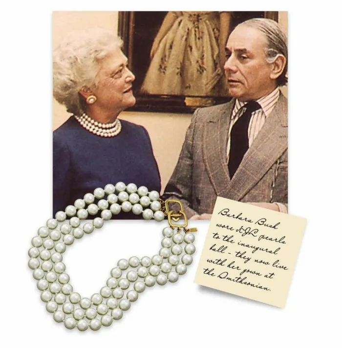 Kenneth Jay Lane Pearl Necklaces Women 3 Row Pearl Necklace With Gold Clasp Kenneth Jay Lane Pearl Necklaces Women 3 Row Pearl Necklace With Gold Clasp