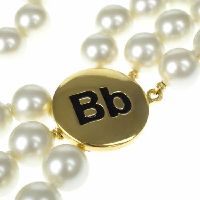 Kenneth Jay Lane Pearl Necklaces Women Barbara Bush 3 Row Cultura Pearl 034Bb034 Clasp Necklace