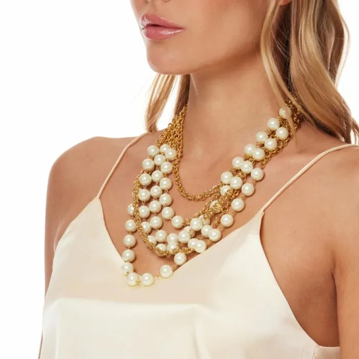 Kenneth Jay Lane Pearl Necklaces Women Gold Chains With Pearls Necklace Kenneth Jay Lane Pearl Necklaces Women Gold Chains With Pearls Necklace