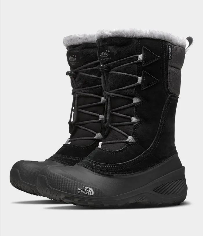 Kids Shellista Lace IV Tnf Blackvanadis Grey The North Face Shoes