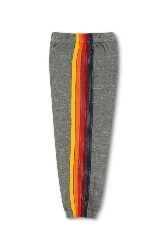 Kids Sweatpants Aviator Nation 5 Stripe Sweatpants 8211 Heather Grey