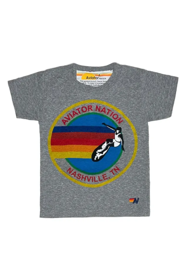 Kids Tees Aviator Nation Nashville Tee 8211 Heather Grey