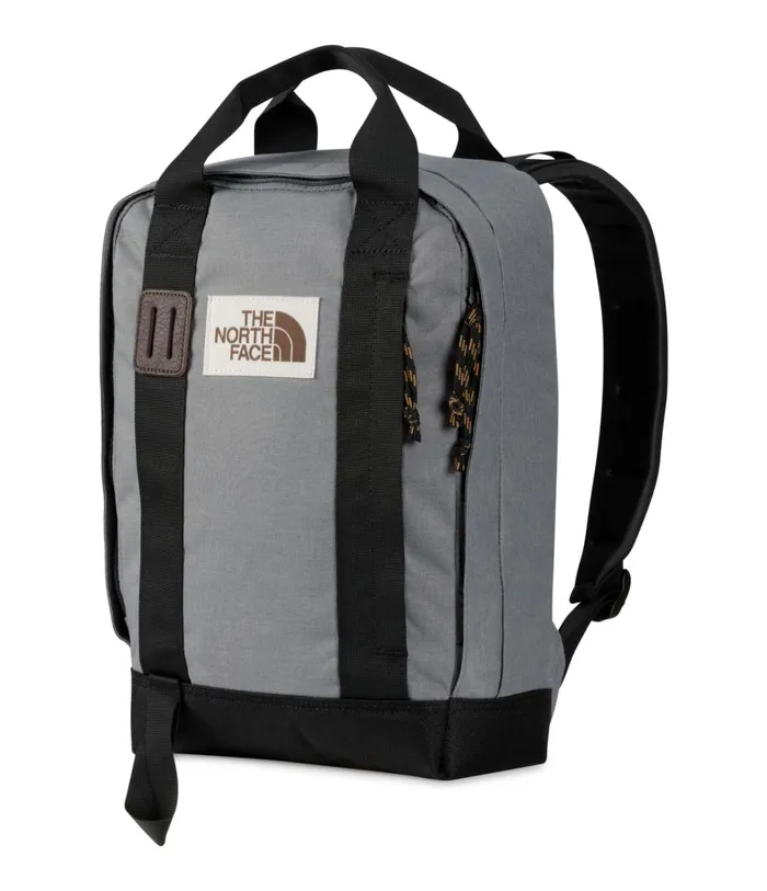 Kids Tote Pack Zinc Grey Dark Heathertnf Black The North Face Backpacks