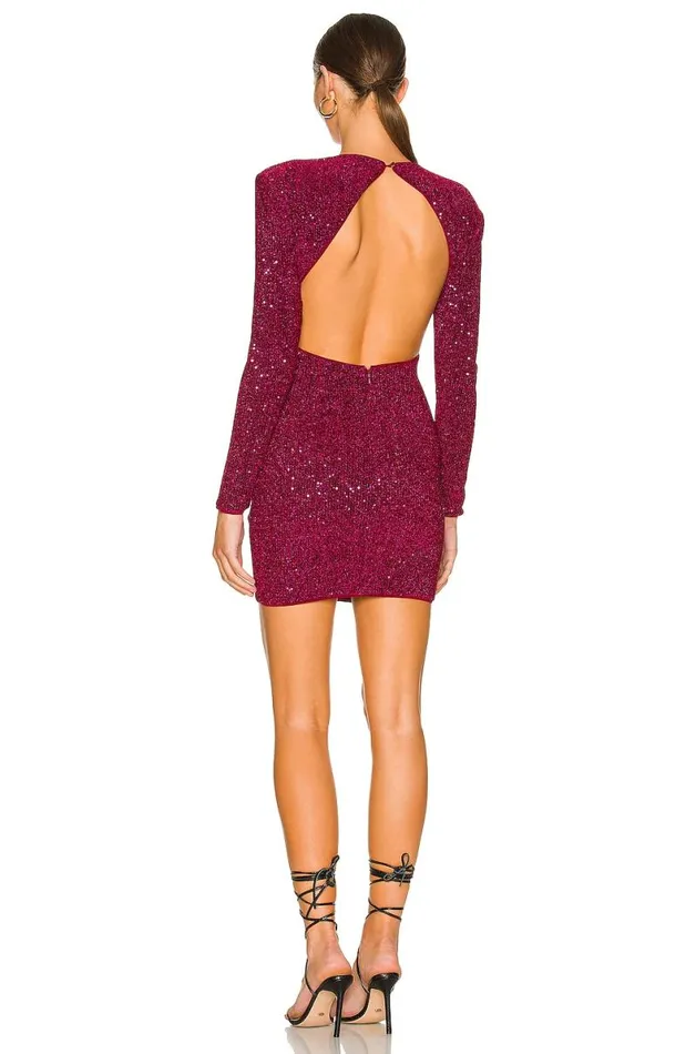 Kloss Mini Dress Maroon Red Women Lovers and Friends Dresses