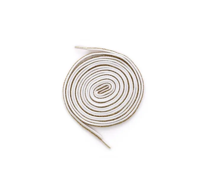 Laces and Accessories WomensMens P448 Shoelaces GoldWhite