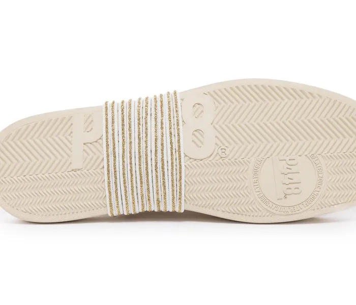 Laces and Accessories WomensMens P448 Shoelaces GoldWhite