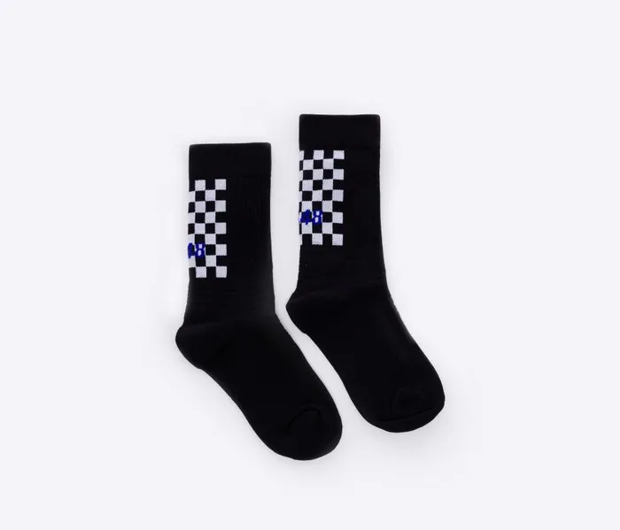 Laces and Accessories WomensMens P448 Socks BlackCheck