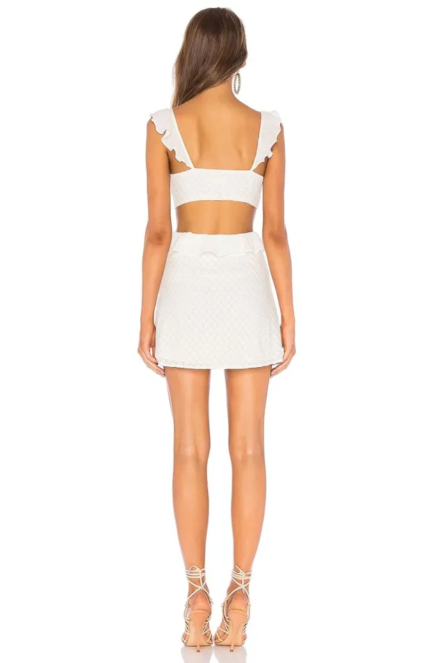 Lang Mini Dress White Women Lovers and Friends Dresses