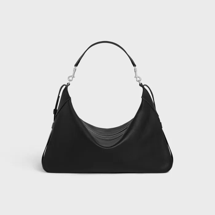 Large Strap Romy In Supple Calfskin Black Men CELINE SHOULDER CARRY BAGS