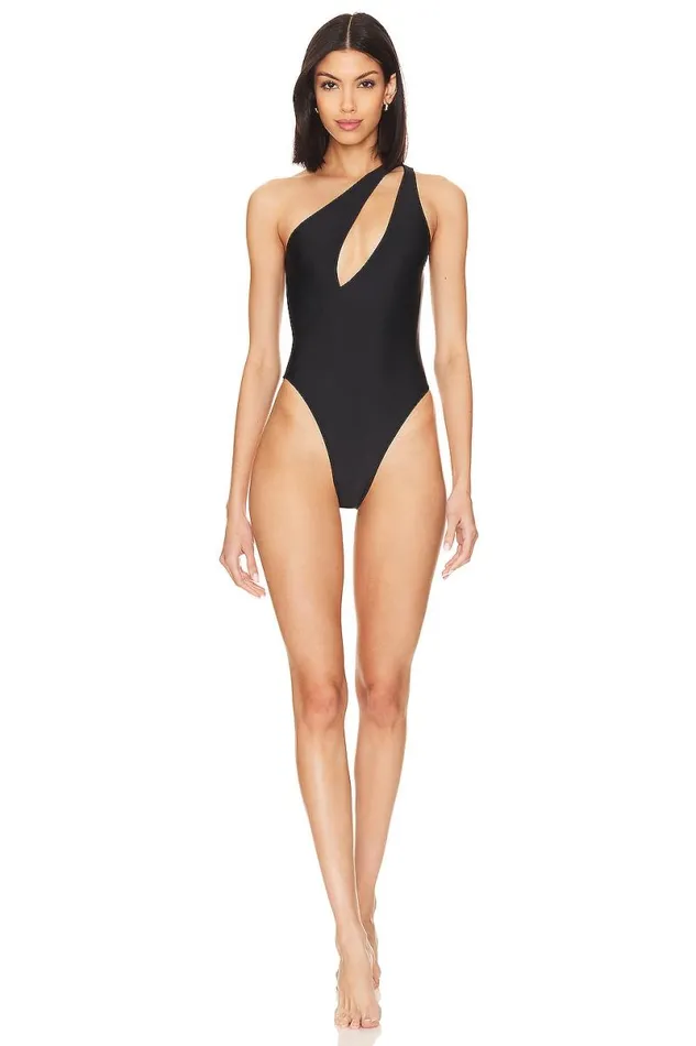 Level Up One Piece Black Women Lovers and Friends Swimsuits and CoverUps