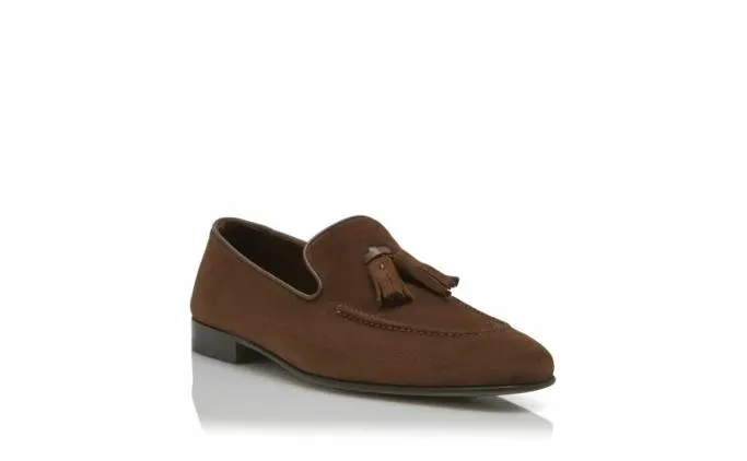 Loafers Men Manolo Blahnik CHESTERBrown Suede Tassel Loafers Loafers Men Manolo Blahnik CHESTERBrown Suede Tassel Loafers