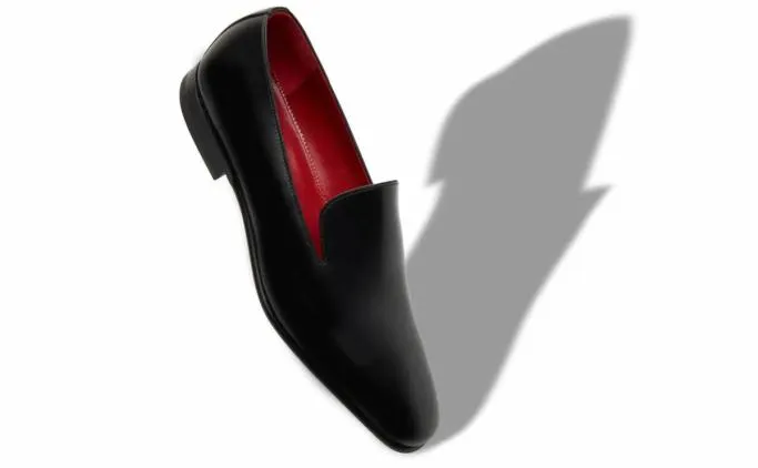 Loafers Men Manolo Blahnik DJANBlack Calf Leather Loafers