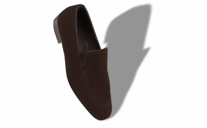 Loafers Men Manolo Blahnik TRURODark Brown Crosta Loafers
