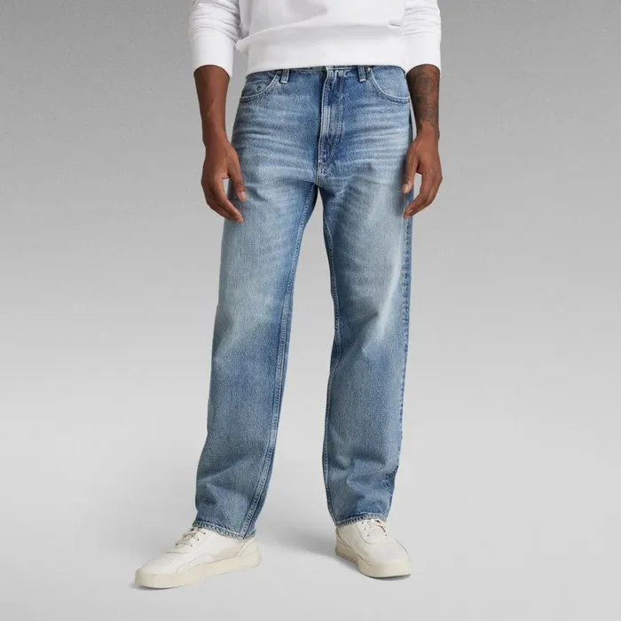 Loose Men GStar RAW Type 49 Relaxed Straight Jeans Sun Faded Air Force Blue