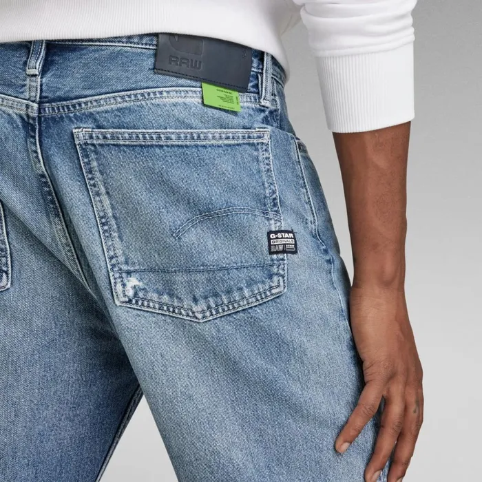 Loose Men GStar RAW Type 49 Relaxed Straight Jeans Sun Faded Air Force Blue
