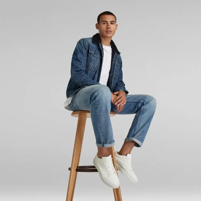 Loose Men GStar RAW Type 49 Relaxed Straight Jeans Sun Faded Air Force Blue