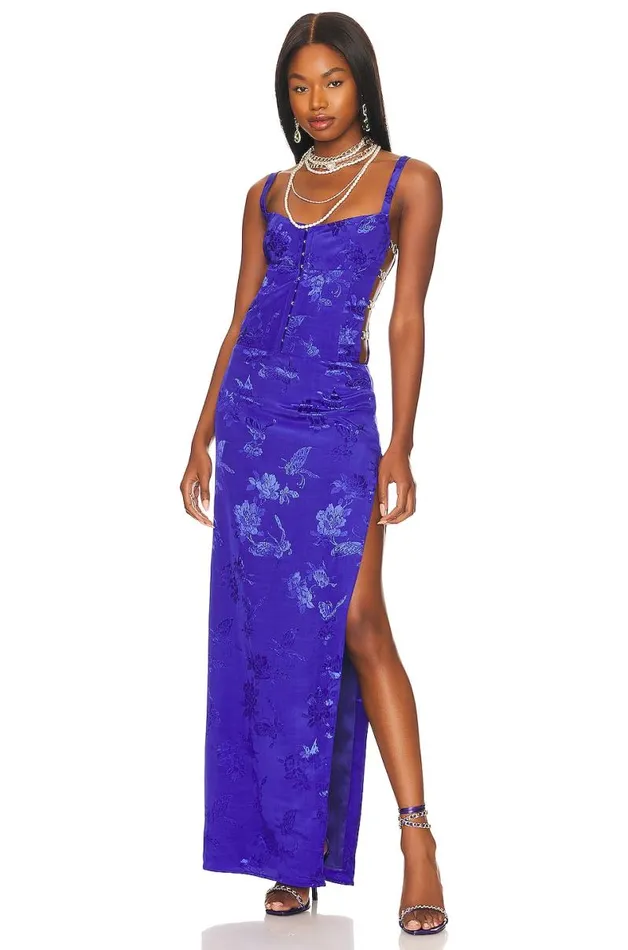 Lovers Friends Bellevue Gown Purple Women Lovers and Friends Dresses