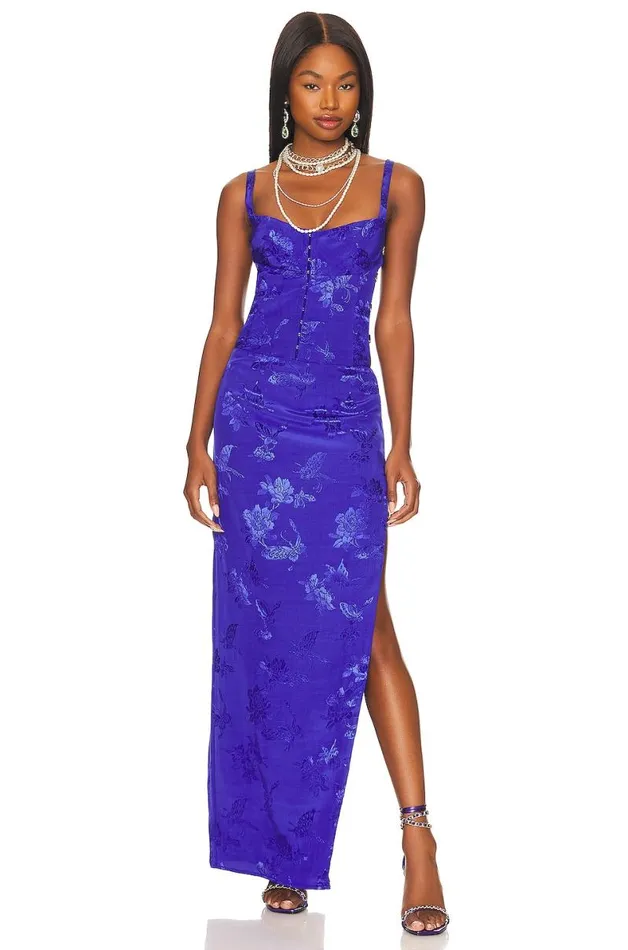 Lovers Friends Bellevue Gown Purple Women Lovers and Friends Dresses