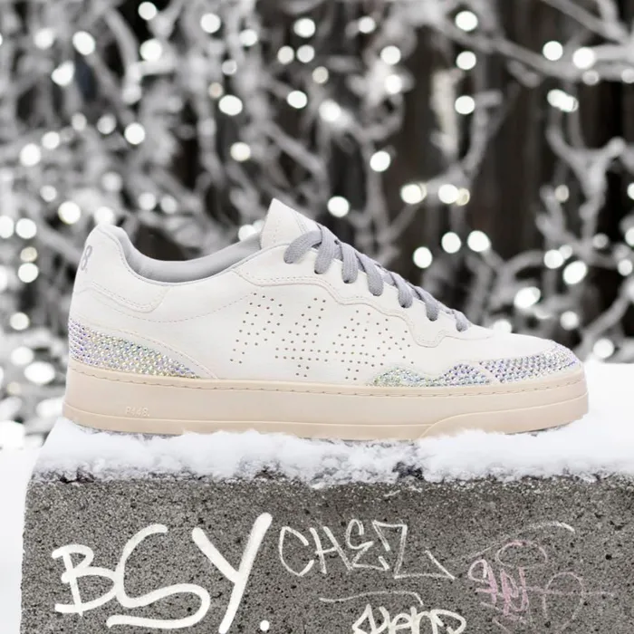 Low Tops Womens P448 Bali WhiteStrass