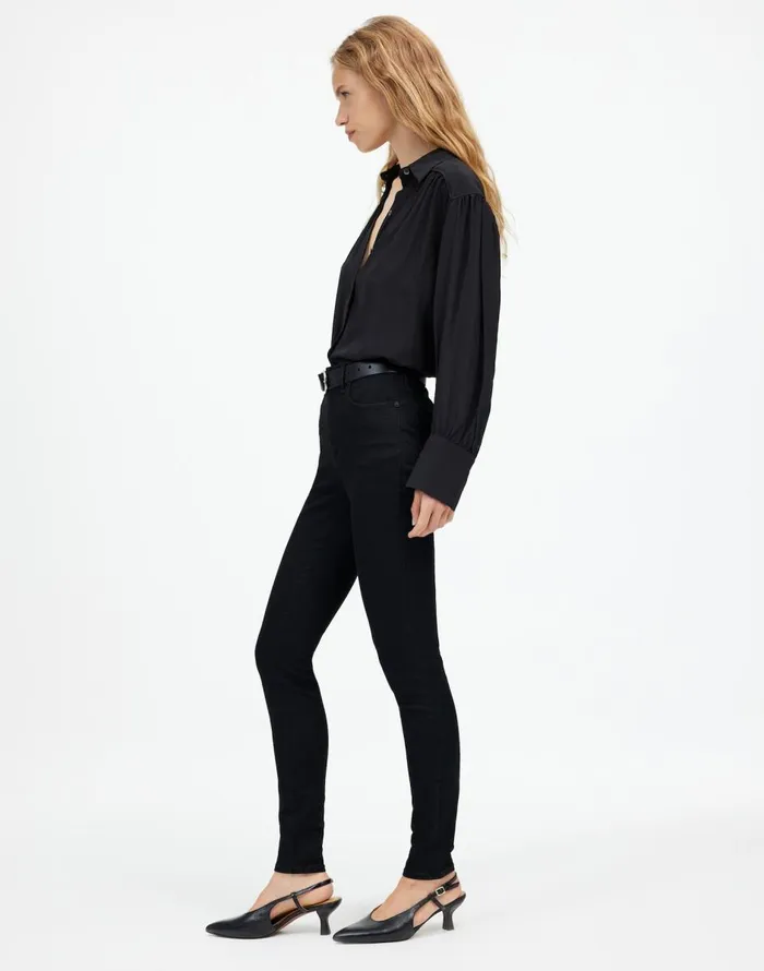 Madewell 10034 HighRise Skinny Jeans Black Frost Women Jeans