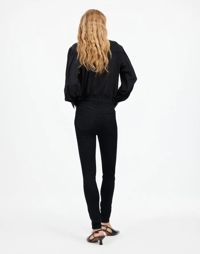 Madewell 10034 HighRise Skinny Jeans Black Frost Women Jeans