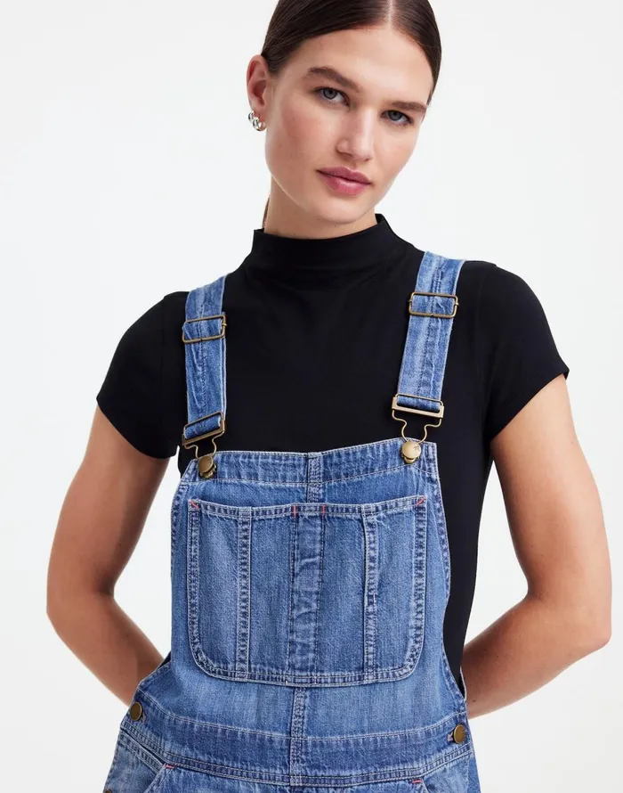 Madewell Alexa Chung For Madewell Denim Overalls In Hockley Wash Hockley Wash Women Jeans