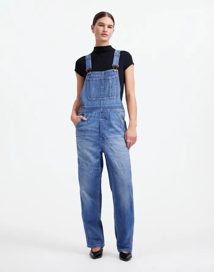 Madewell Alexa Chung For Madewell Denim Overalls In Hockley Wash Hockley Wash Women Jeans